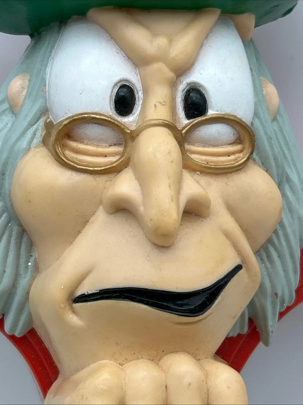 Vtg 10” Talking Scrooge Christmas Door Knocker Trendmasters Inc. Holiday Decor